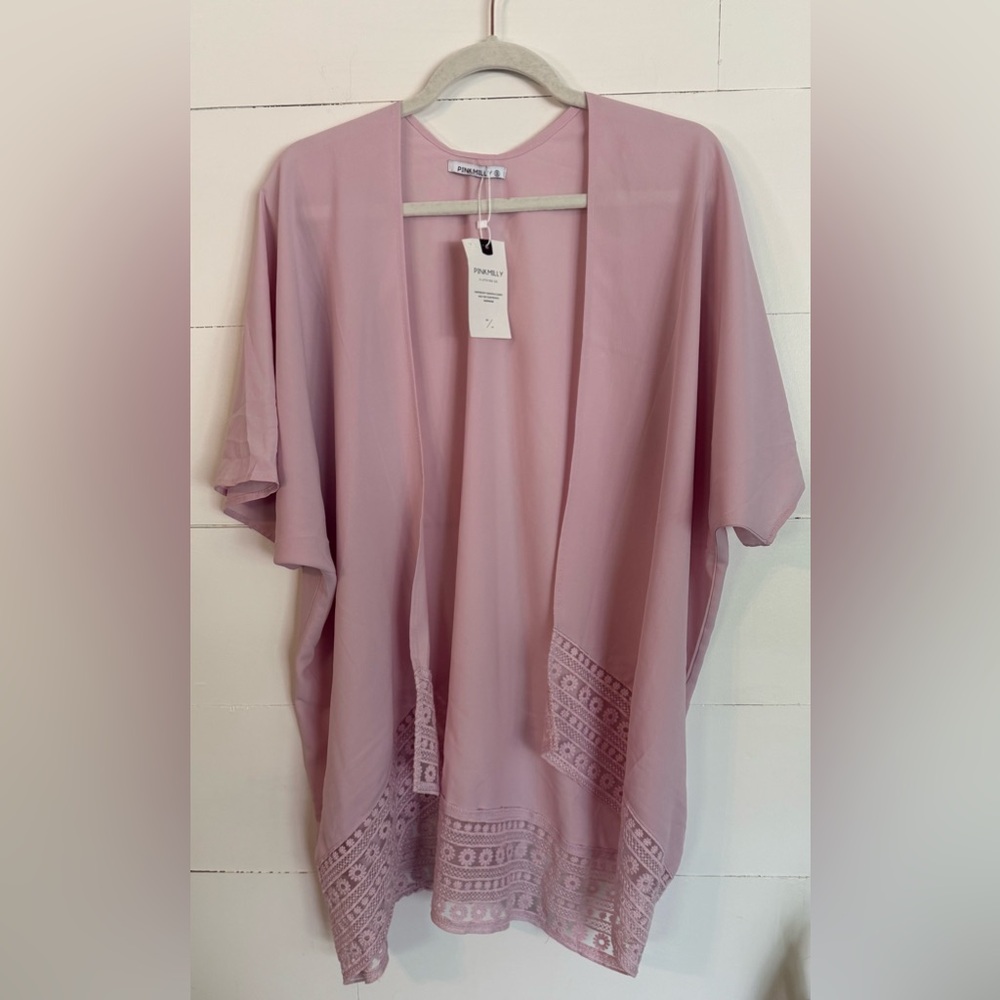 Women's Pink Milly Kimono Cardigan Size S